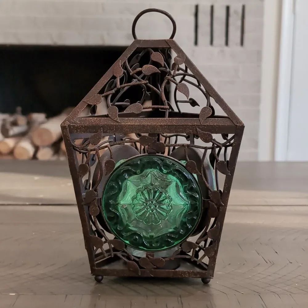Vintage 1990’s PartyLite Retired La Rosetta Hanging Lantern - Picture 2 of 7